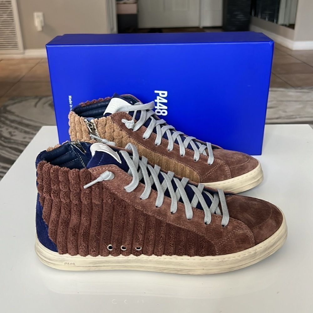 P448 Men’s Skate High-Top Sneakers Shoes Size (9,5-10)